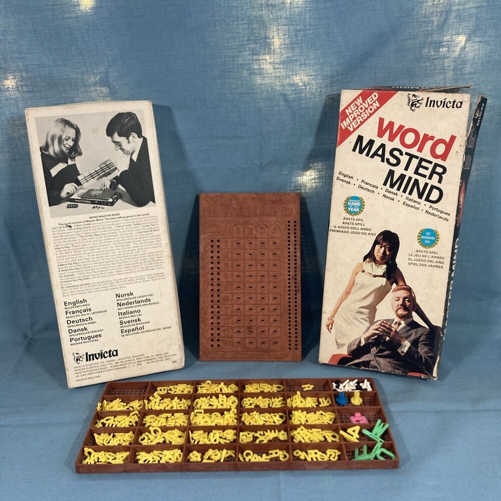 Vintage Word Master Mind Board Game (Invicta, 1975)